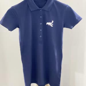 Women's polo shirt L'Admiral blue front view