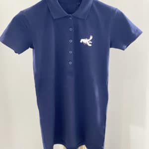 Polo femme L'Amiral bleu vu de face