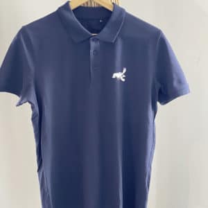 Men's polo shirt L'Admiral blue front view