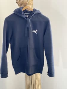 L'Admiral zip-up sweatshirt from the front